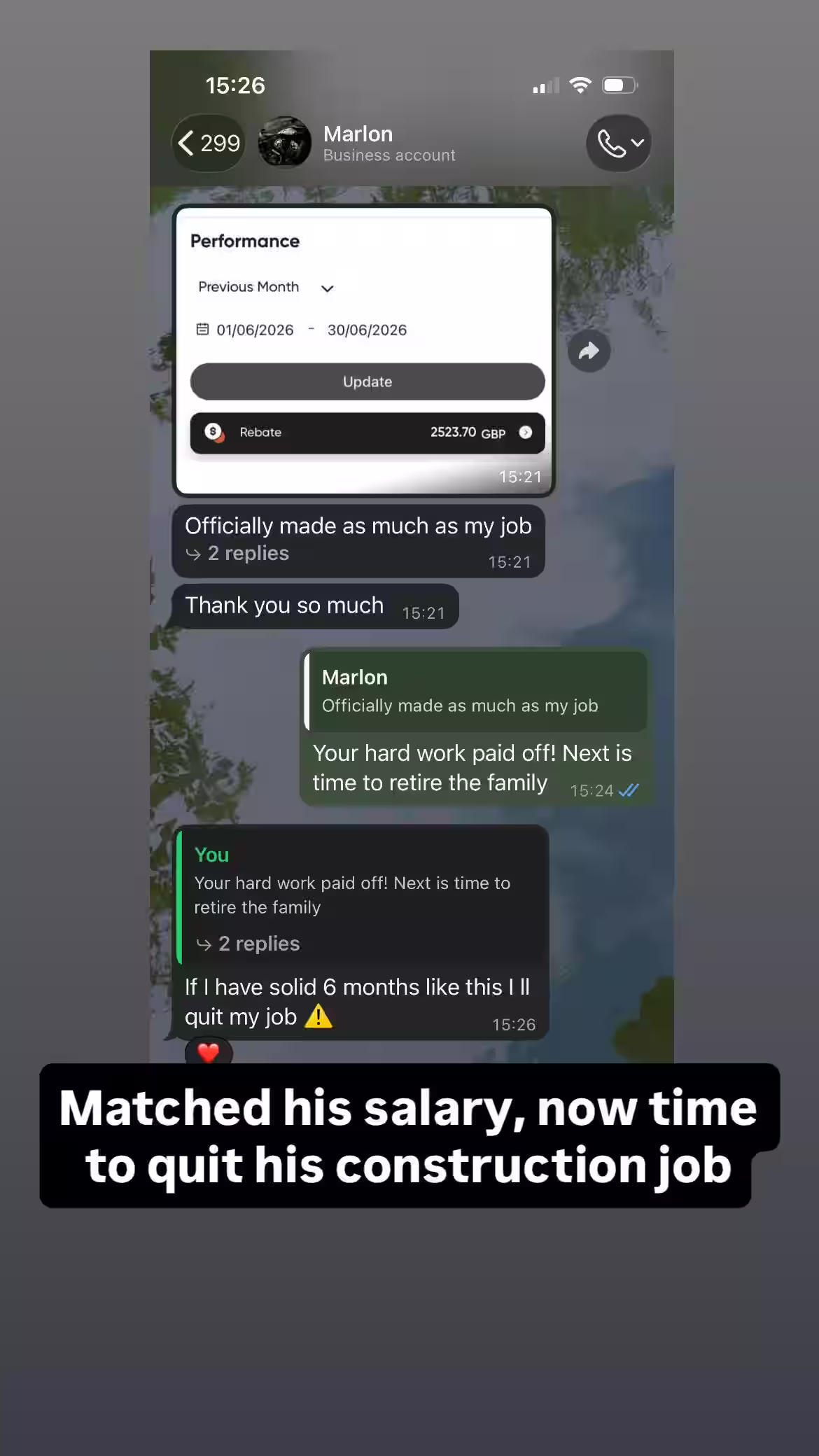 Partner rebate payout 7